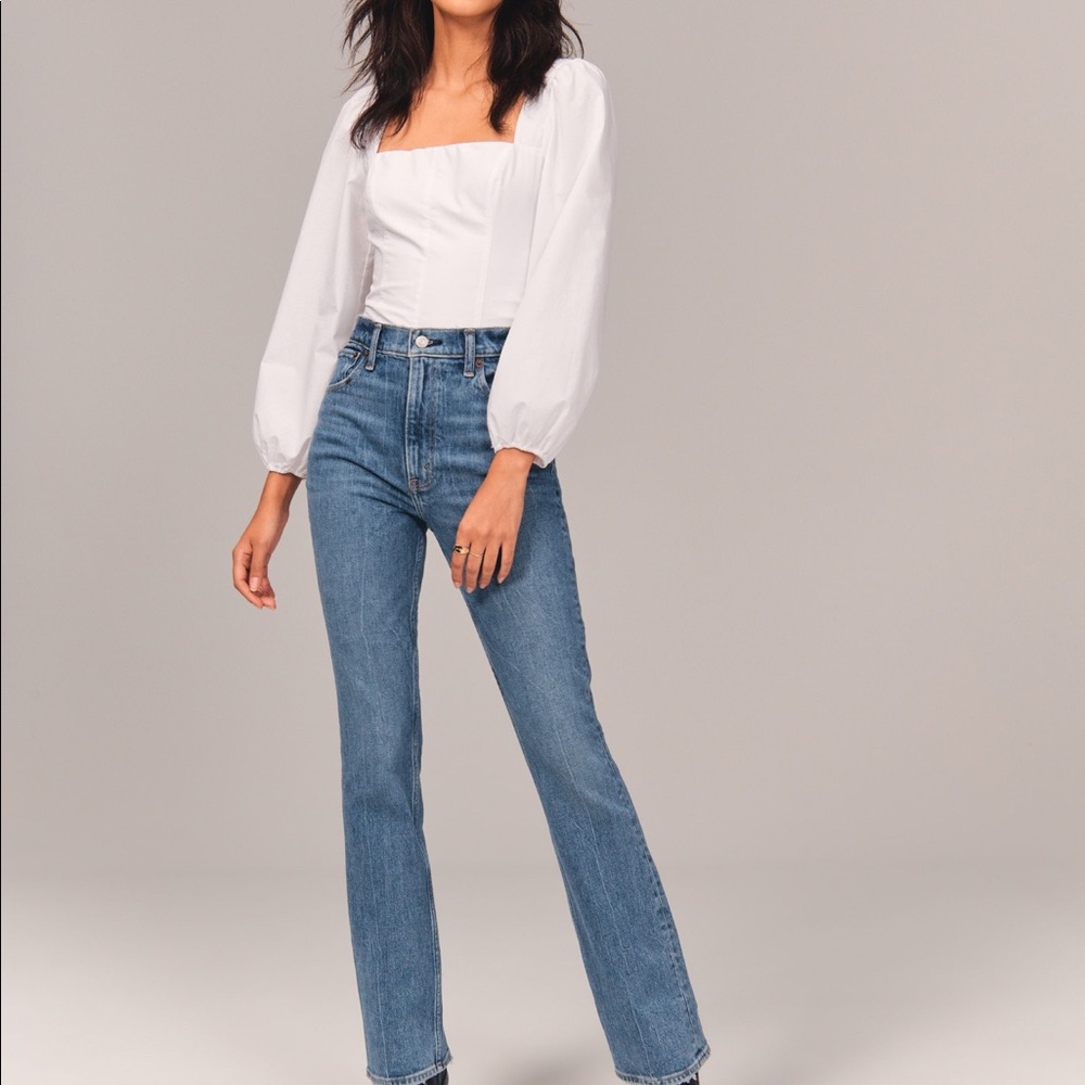 70s Vintage flare ultra high rise
